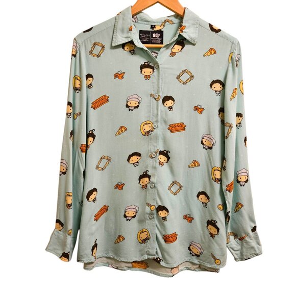 Women's Official F.R.I.E.N.D.S  Button Up Shirt - Picture 1 of 9